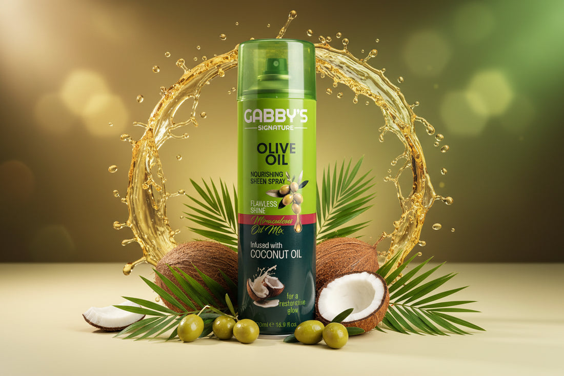 Gabby Signature - Olive Oil Infused With Coconut Oil Sheen Spray 500ml