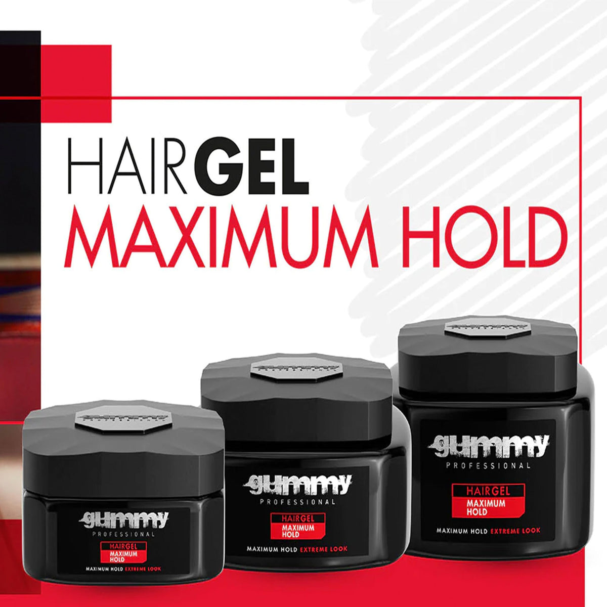 Gummy Hair Gel Amazing Benefits Gummy - Hair Gel Extreme Look Maximum Hold 700ml – Barberton Pro