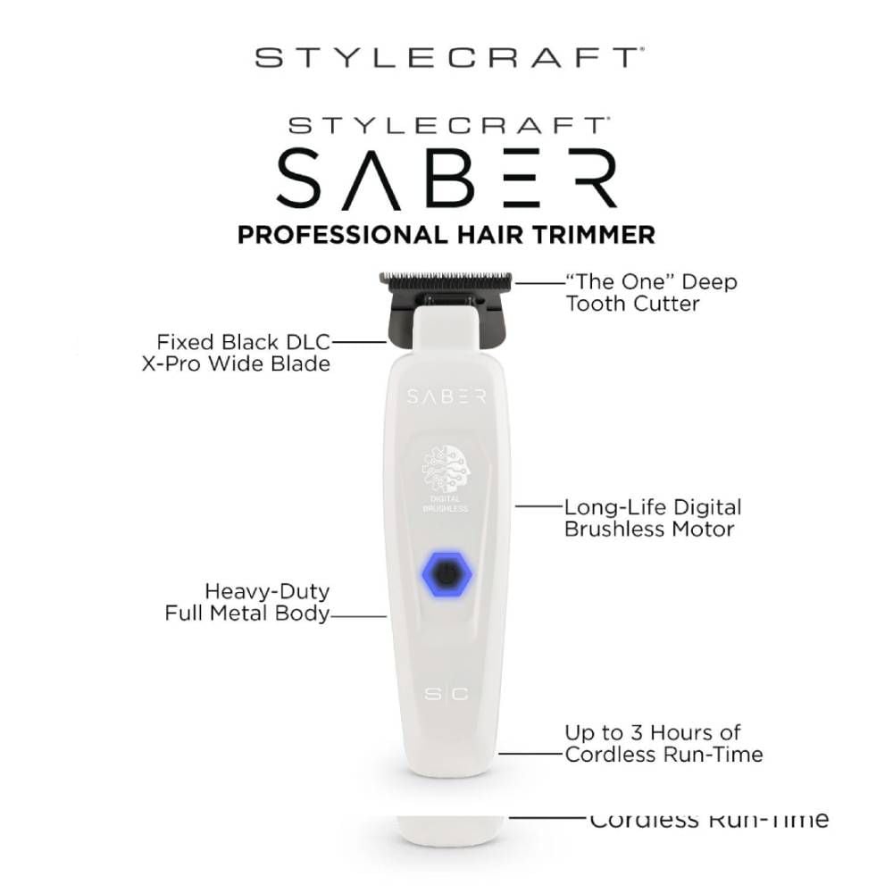 Gamma+ Stylecraft Brushless Saber Trimmer White