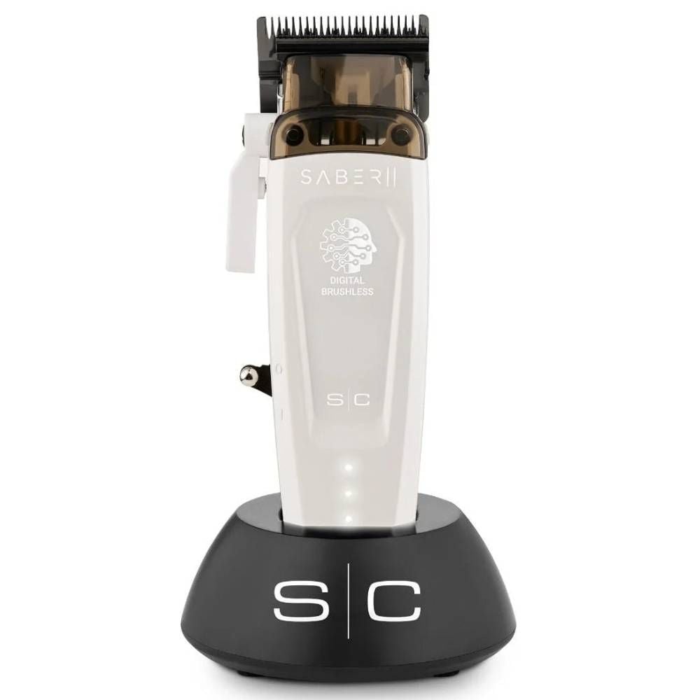 Gamma+ StyleCraft Brushless Saber Motor Clipper 2.0 White