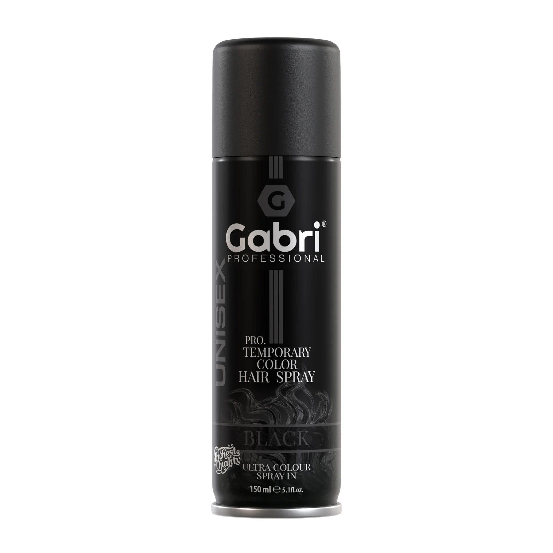 Gabri Professional - Temporary Hair Colour Spray Black 150ml.