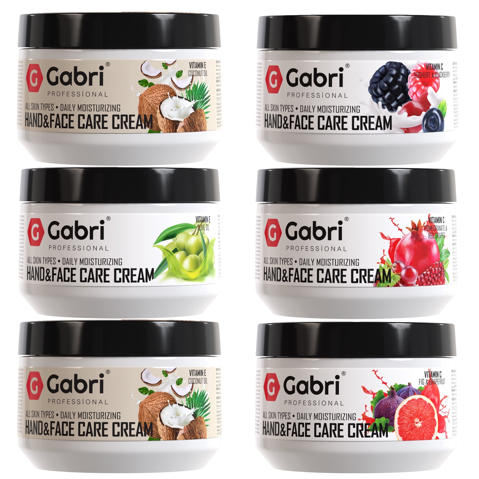 Gabri Professional - Hand & Face Care Cream Pomegranate & Red Grape 300ml