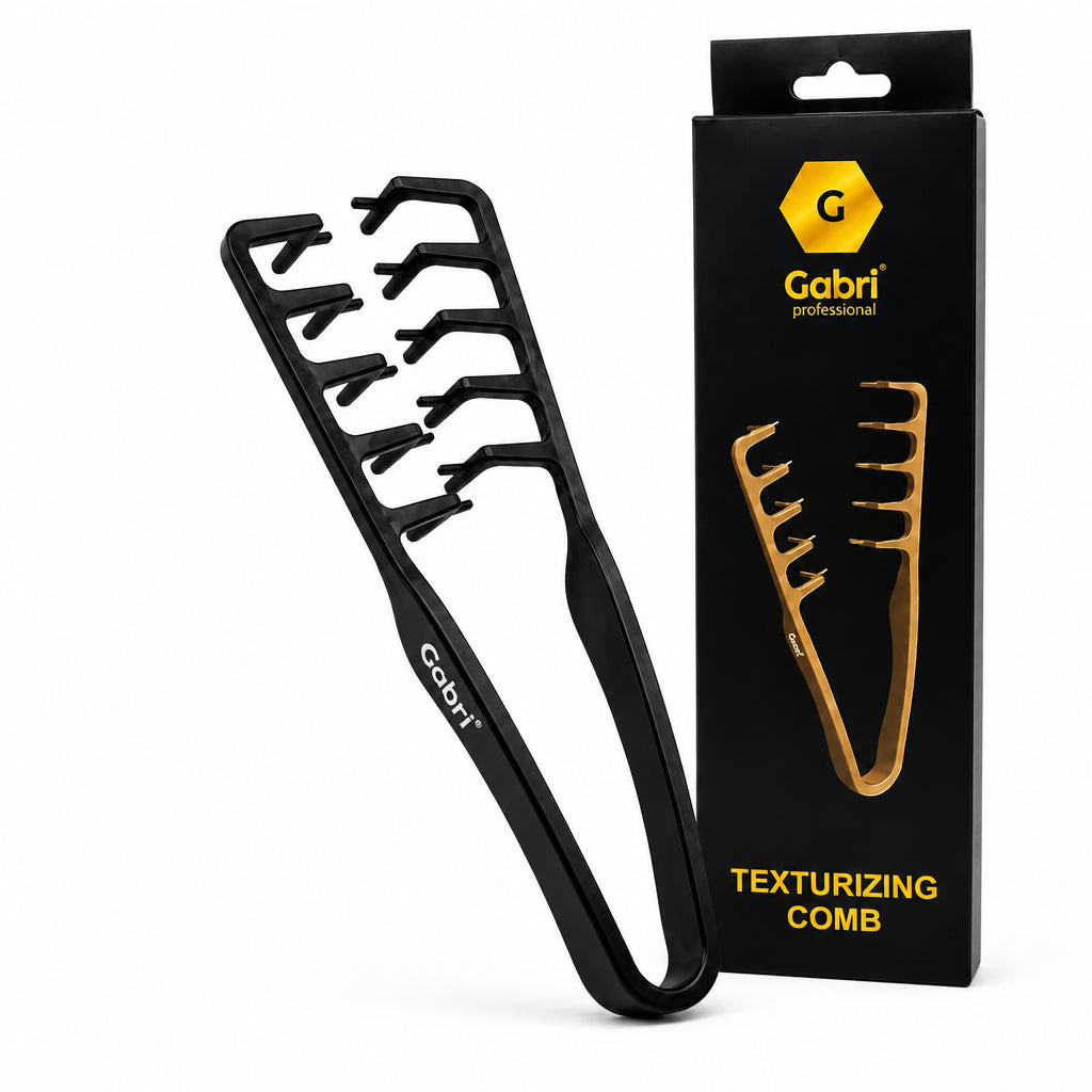Gabri Professional - Wide Tooth Texturizing Comb Black