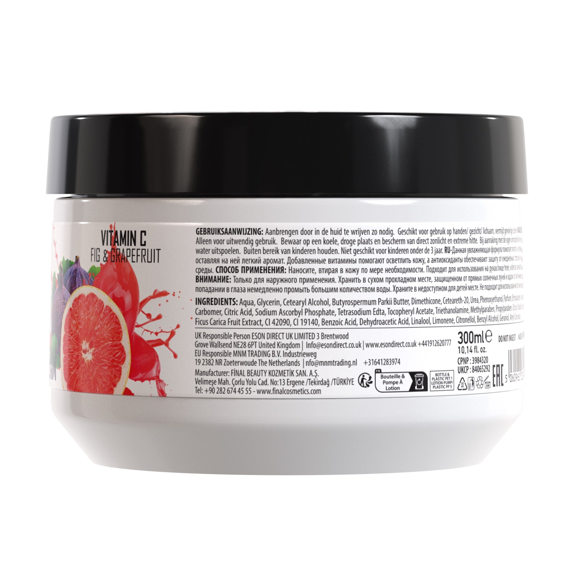 Gabri Professional - Hand & Face Care Cream Fig & Grapefruit 300ml