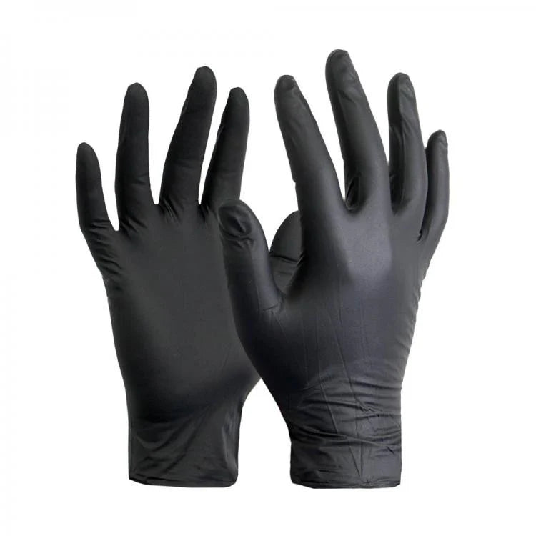 UltraFLEX - Black Nitrile Gloves Medium 100pcs