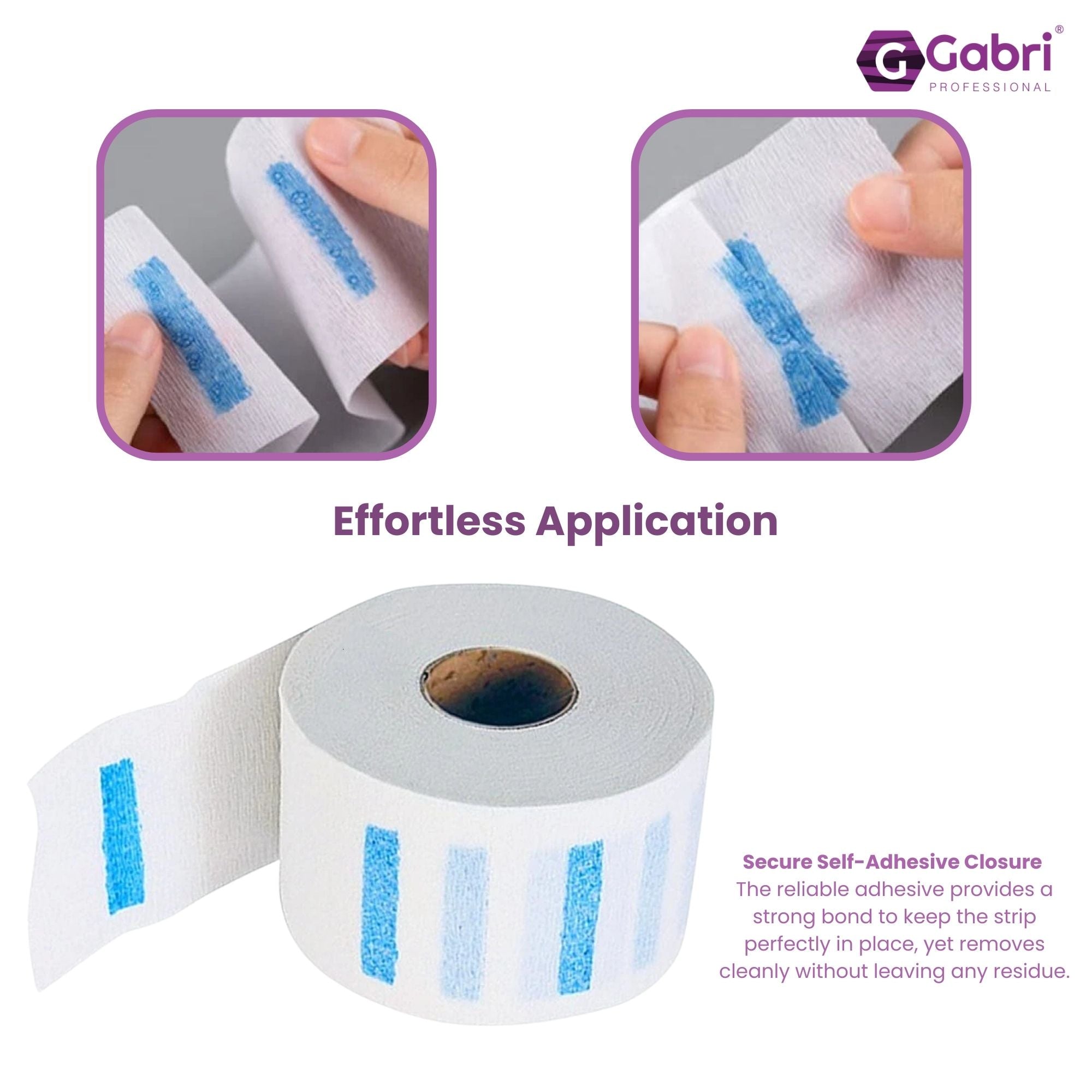 Gabri Professional - Barber Neck Strip White 5x100pcs