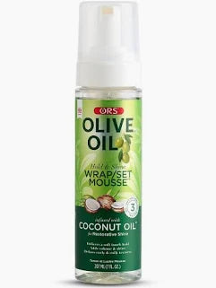 ORS Olive Oil & Coconut Oil Infused Wrap Set Mousse 207ml