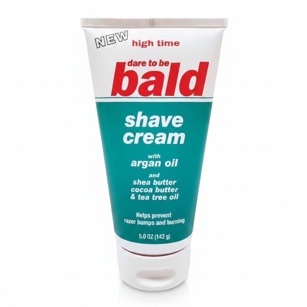 Dare To Be Bald Shave Cream With Argan Oil, Shea & Cocoa Butter & Tea Tree Oil 142g