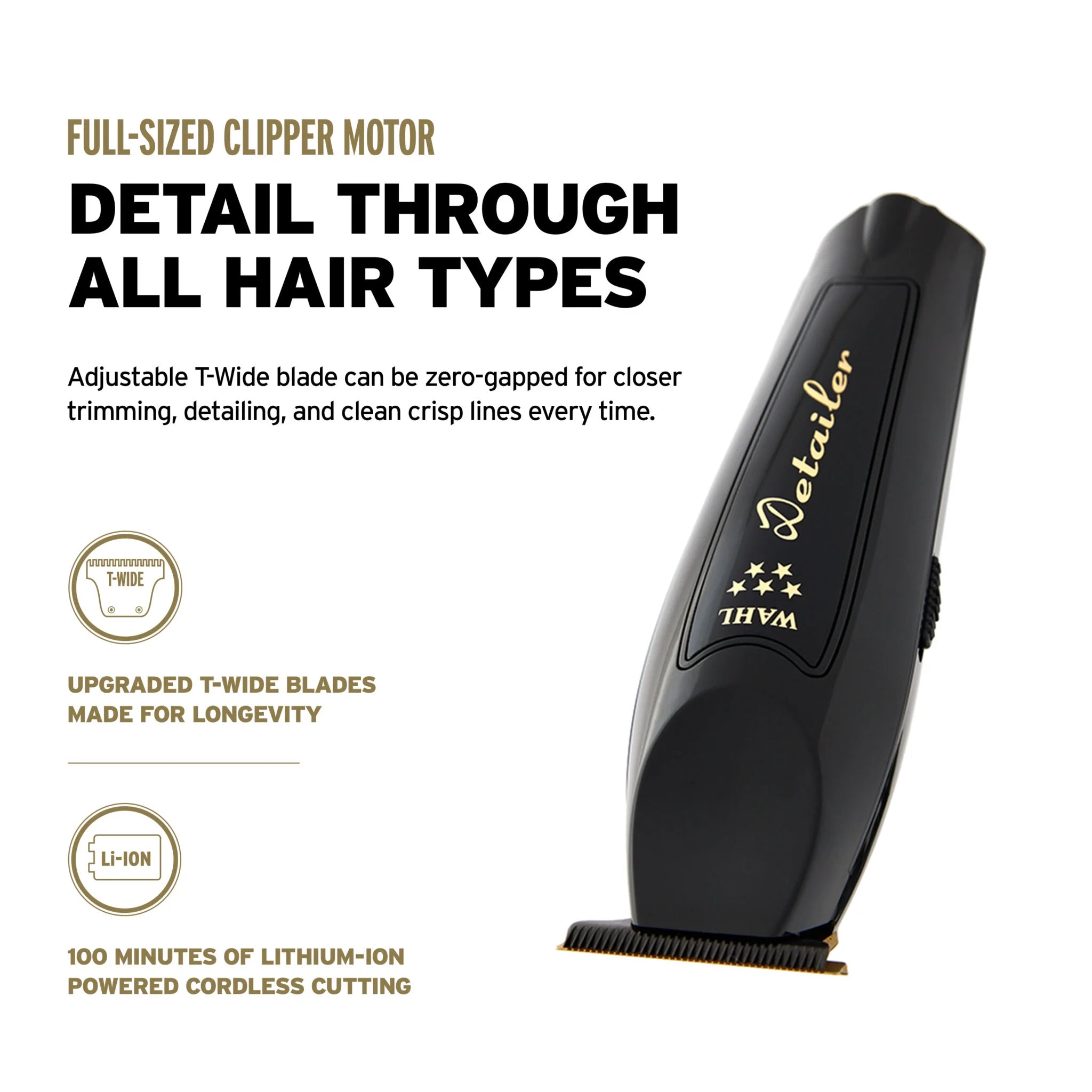 Wahl Cordless Black Detailer Li Trimmer