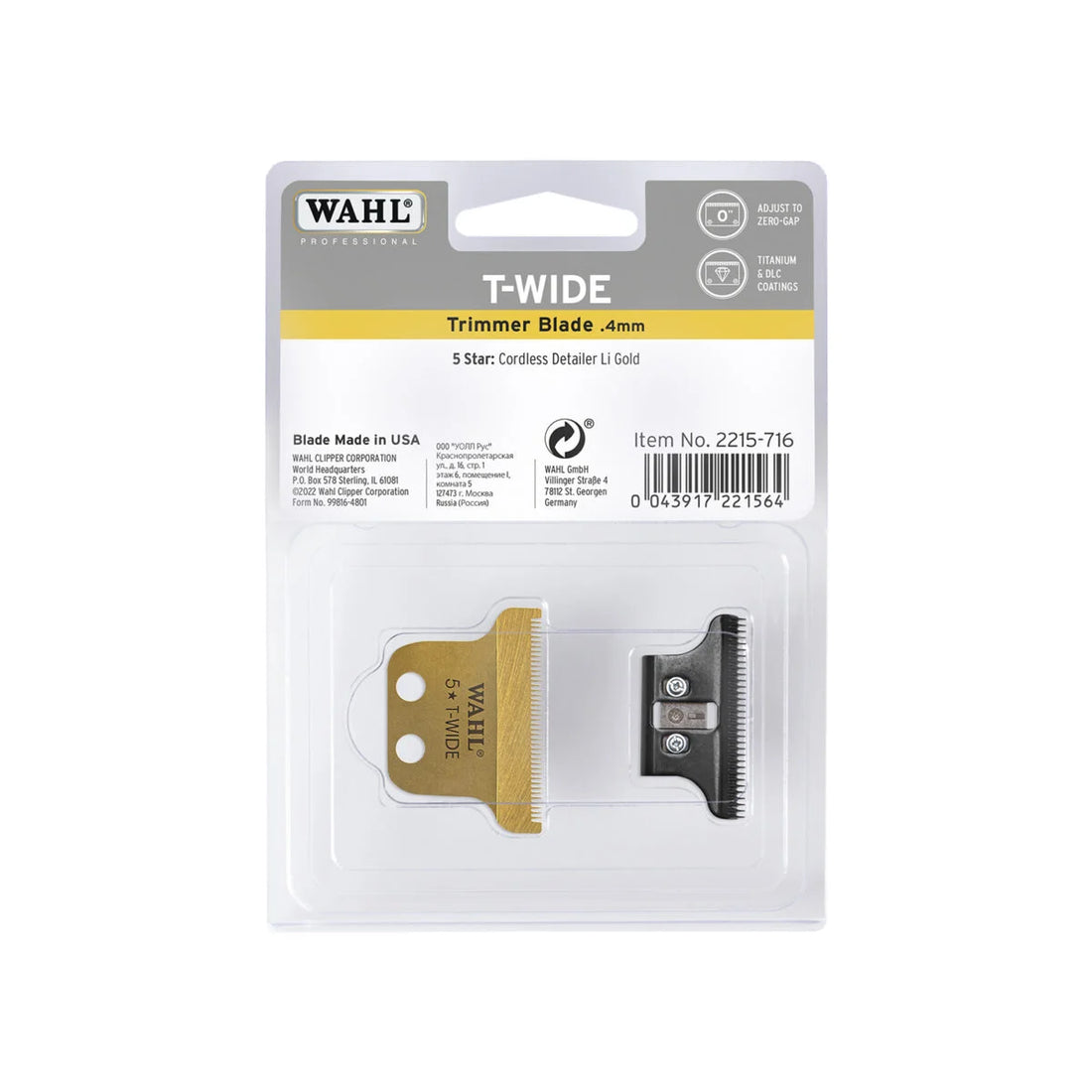 Wahl Gold Cordless Detailer Li Blade