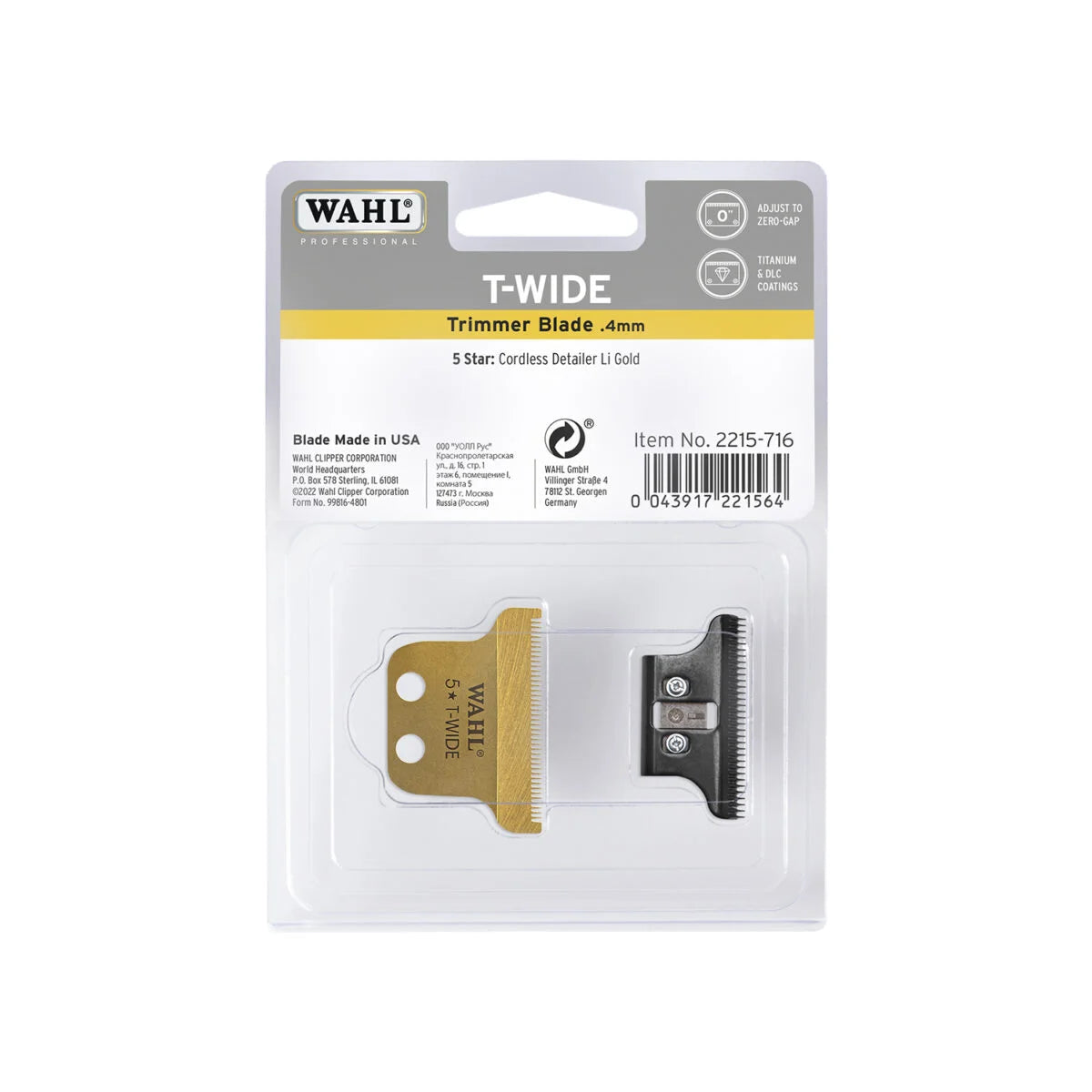 Wahl Gold Cordless Detailer Li Blade