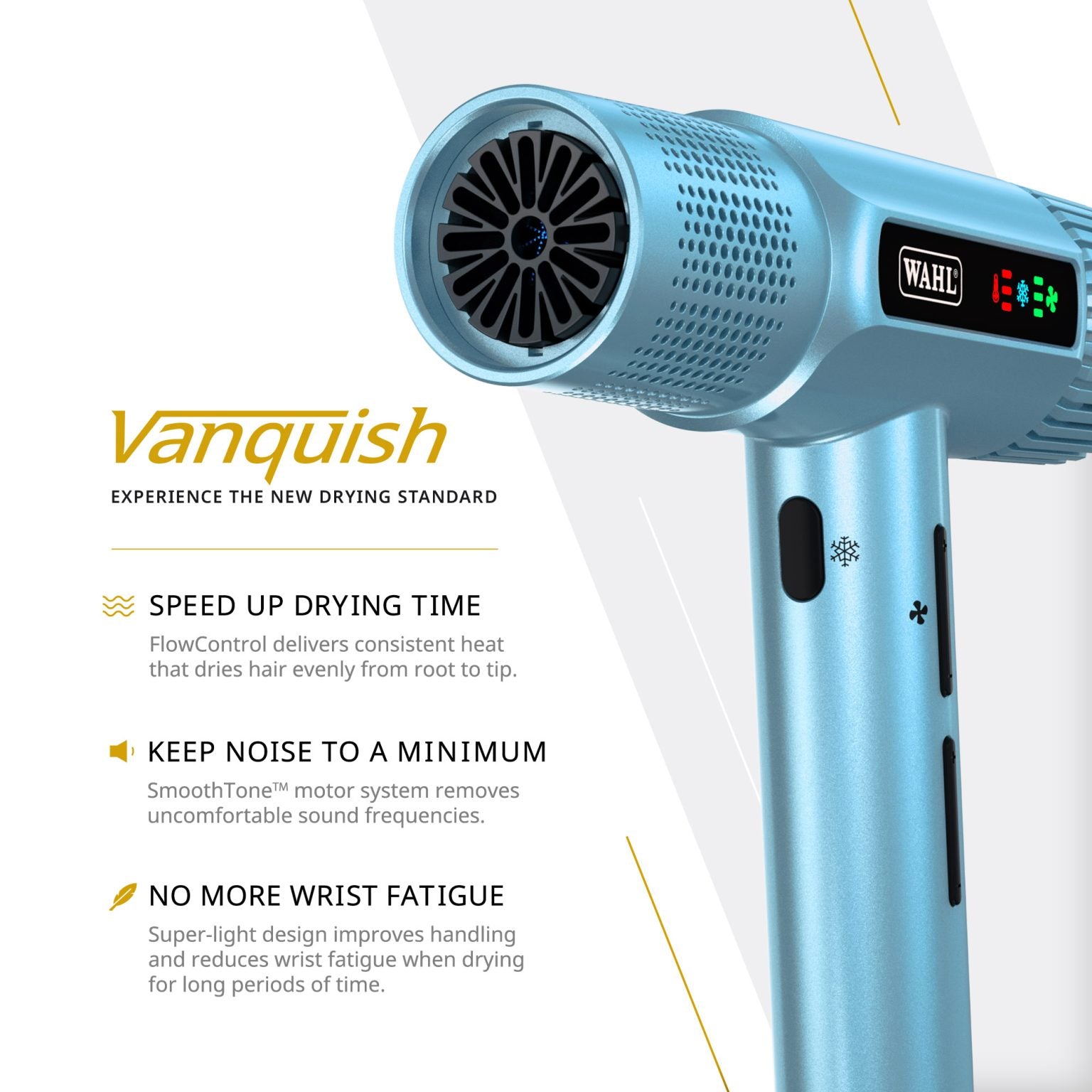 Wahl Vanquish Hairdryer Cool Blue